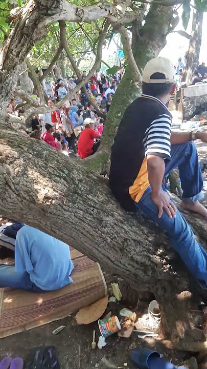 pantai sindangkerta ramai sangat pengunjungnya. #saatmudik#suasanalebaran#tasikmalaya.