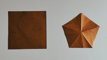 How to Cut a Regular Pentagon From a Square Piece of Paper