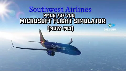 MSFS [FULL FLIGHT] | Southwest Airlines | PMDG 737-700 | (Chicago to Kansans City)