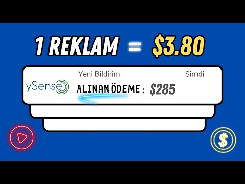 1 REKLAM İZLE 4$ KAZAN - internetten para kazanma - para kazanma  - para kazan