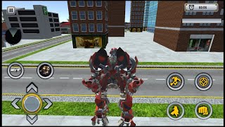 Tiger Transform Robot Car Game - Android Gameplay screenshot 4