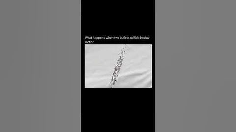 What Happens When Two Bullets Smash Into Each Other?