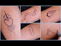 Tattoo for girls || simple Tattoo ideas and easy to make at home with pen