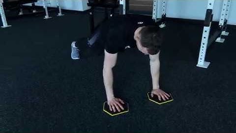 Push Up with Alternating Arm Reach - Slides