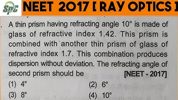 A thin prism having refracting angle 10° is made of glass of refractive index 1.42 . This prism is c