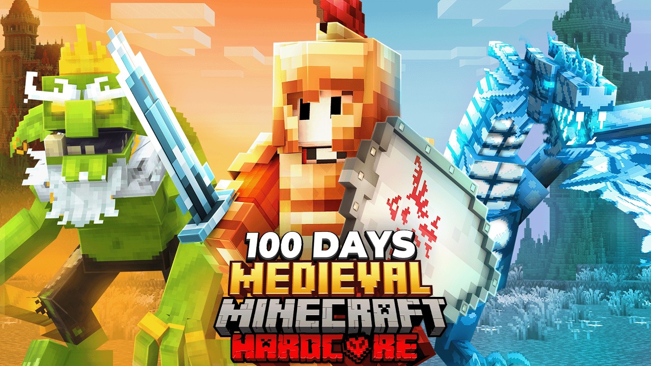 I Survived 100 Days in Medieval Minecraft Hardcore! - YouTube