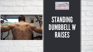 Standing dumbbell W raises: How to target your rear Deltoids