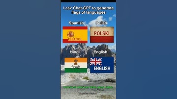 I asked Chat-GPT to generate flags of languages #country #europe #mapping #map