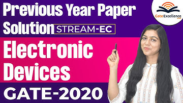GATE Previous Years Paper Solution |  GATE EC | GATE 2020 | Electronic Devices