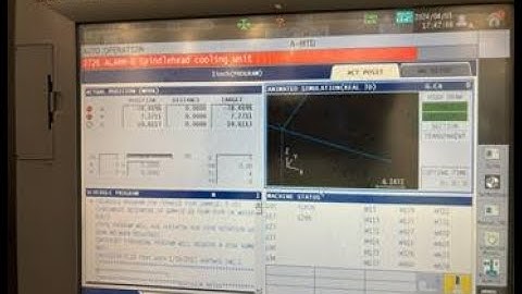 CNC Okuma, Alarm B Spindlehead cooling unit