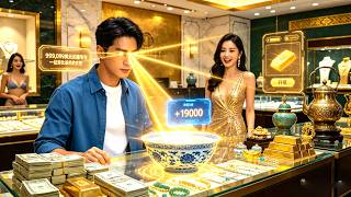 Poor young man gets invisible Golden Eyes, becomes a wealth expert, 100 beautiful women line up t...