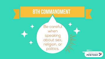 10 Commandments to be a Responsible Netizen