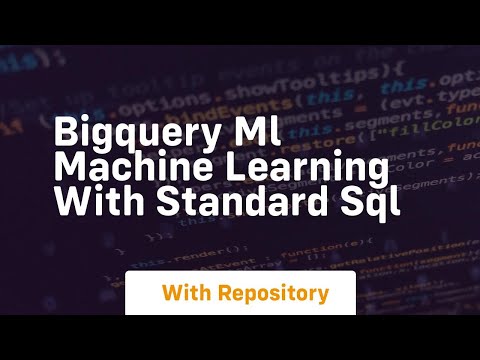 bigquery ml machine