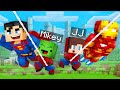 Baby mikey  baby jj joined superheroes family in minecraft maizen
