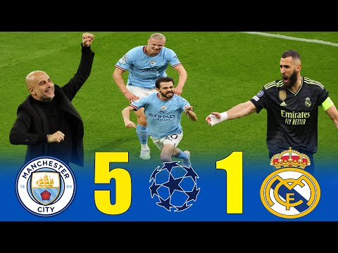أعظم انتقام في التاريخ مانشستر سيتي 5 1 ريال مدريد نصف نهائي دوري أبطال أوروبا 2023 2024 4K