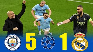 أعظم انتقام في التاريخ 🔥 مانشستر سيتي 5-1 ريال مدريد ● نصف نهائي دوري أبطال أوروبا 2023/2024 ● 4K
