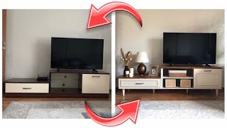 BAKIN ESKİ MOBİLYAMI NASIL YENİLEDİM / Mobilya Boyama / Furniture Makeover