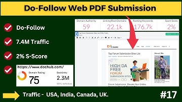 This is Very Best Do-Follow PDF Submission Backlink | Easley Create PDF for Your Website