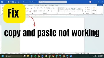 Fix copy and paste not working in ms word