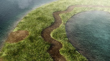 Distance Maps for Landscape Visualisation - VRay 6 for Rhino