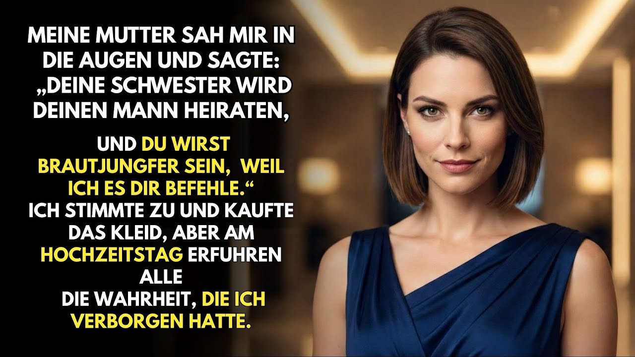 Meine Mutter: „DEINE SCHWESTER Heiratet DEINEN MANN – Und Du Bist Die TRAUZEUGIN.“