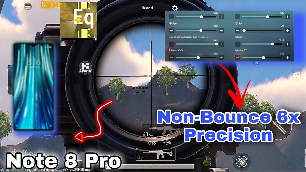 Best Sensitivity Settings !! | Redmi Note 8 Pro | sensitivity code !!😱 | Pubg Mobile