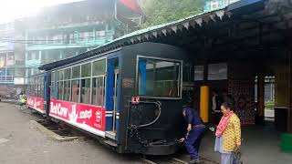 The Train Driver pulls the break and the Steam Engine moves slowly