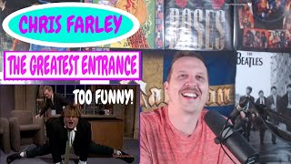 CHRIS FARLEY GREATEST ENTRANCE REACTION LIVE ON DAVID LETTERMAN SHOW | TomTuffnuts Reacts