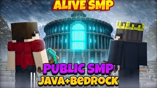 Alive Smp Seson 1 Live !! 🚀 | PUBLIC SMP 24/7 JAVA + BEDROCK #minecraft #shortstream