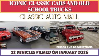Iconic Classic Cars and Old School Trucks