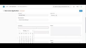 How To Apply For Leave on ERPNext