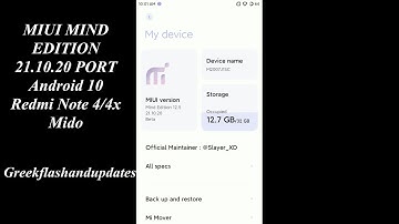 MIUI MIND EDITION 21.10.20 PORT Android 10 Redmi Note 4/4x Mido