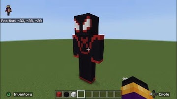 Minecraft: How to build Spider-Man (Miles Morales) Statue