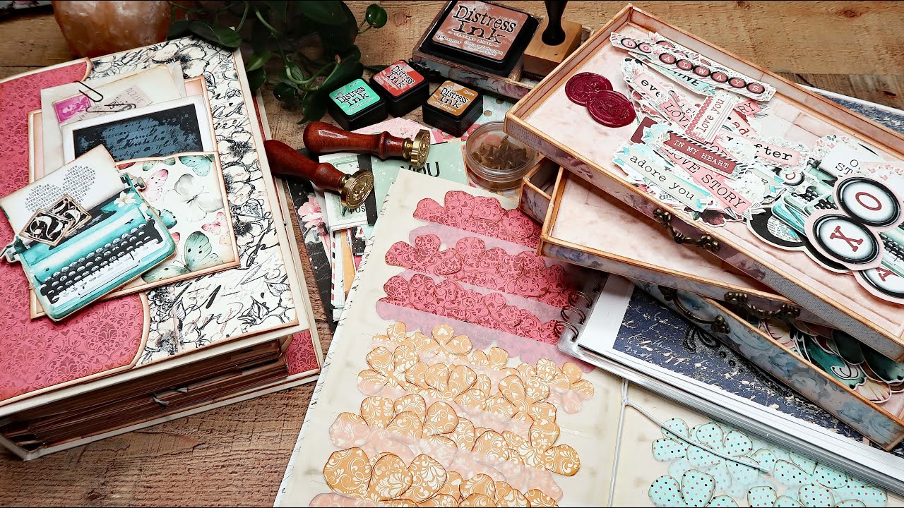 Love Story Album Prep ~ Paper Collection ~ Fussy Cuts ~ Other Products I am Using