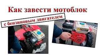 Как завести мотоблок с бензиновым двигателем