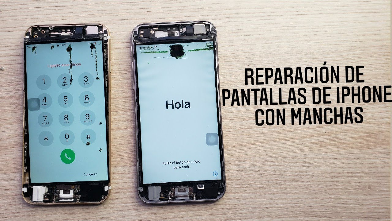 Cómo solucionar un iPhone con la tinta regada en la pantalla