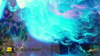 Cosmic Dreamscape Wall Art – Abstract Nebula Cloud Glass Print