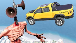 Siren Head & Escape From The Giant Monster  Portal to Another Mysterious World  BeamNG Drive #123