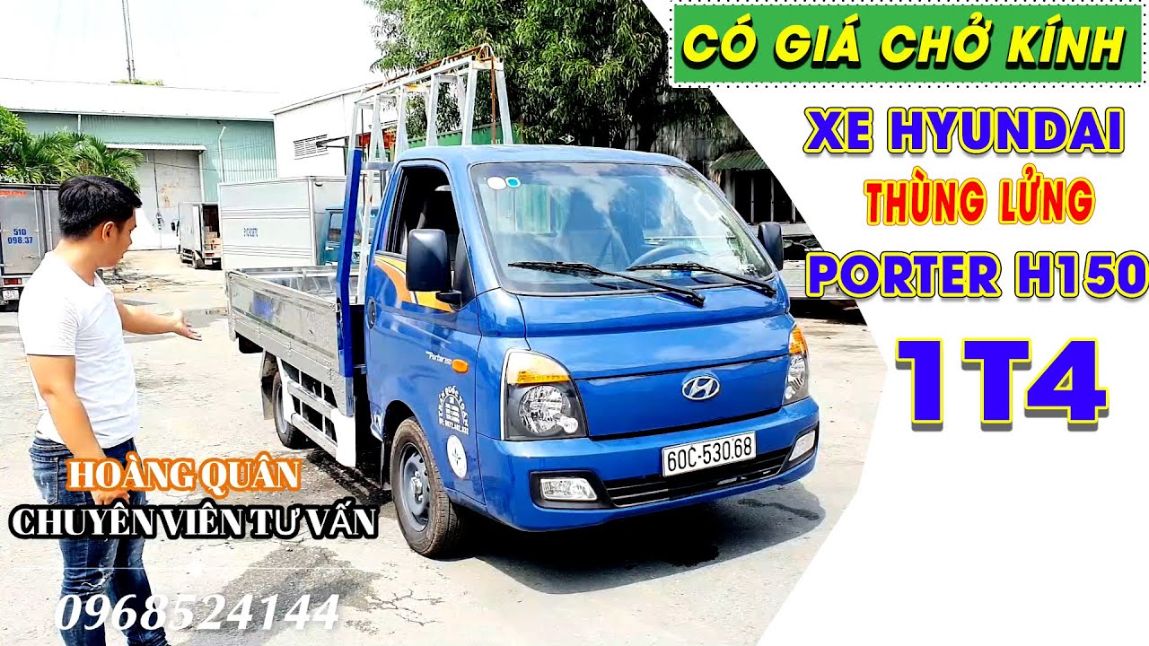 XE TẢI HAY | Xe Tải Hyundai H150 1T5 Thùng Lửng Có Giá Chở Kính | Huyn ...
