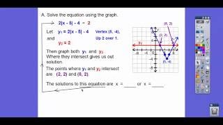 Solving Absolute Value Equations - Module 2.2 (Part 1)