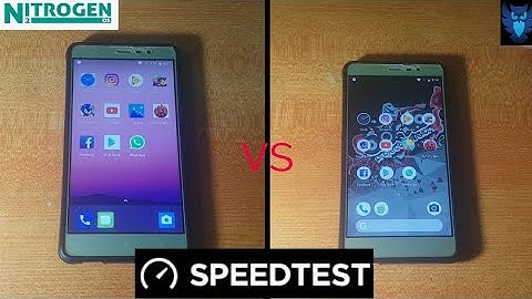 Nitrogen OS vs aosip Rom oreo 8.1 speedtest on the redmi note 3