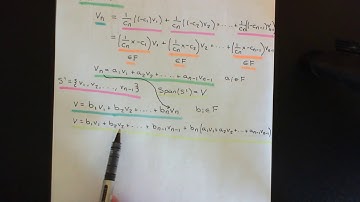 Finite Dimensional Vector Spaces Part 2