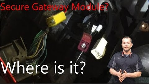 Locating the Secure Gateway Module on 2018 Jeep Cherokee and using the Autel scantool to clear codes