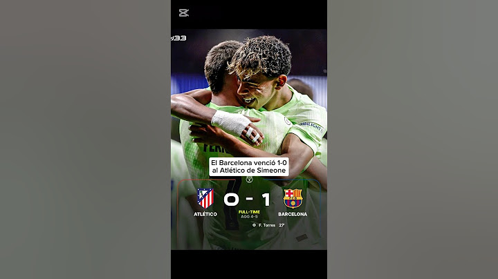Atlético De Madrid 0-1 Barcelona | Copa del Rey