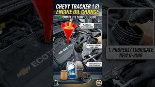 Don't forget this step 🛠️ chevy tracker oil service #ChevyTracker #OilChange #Ecotec