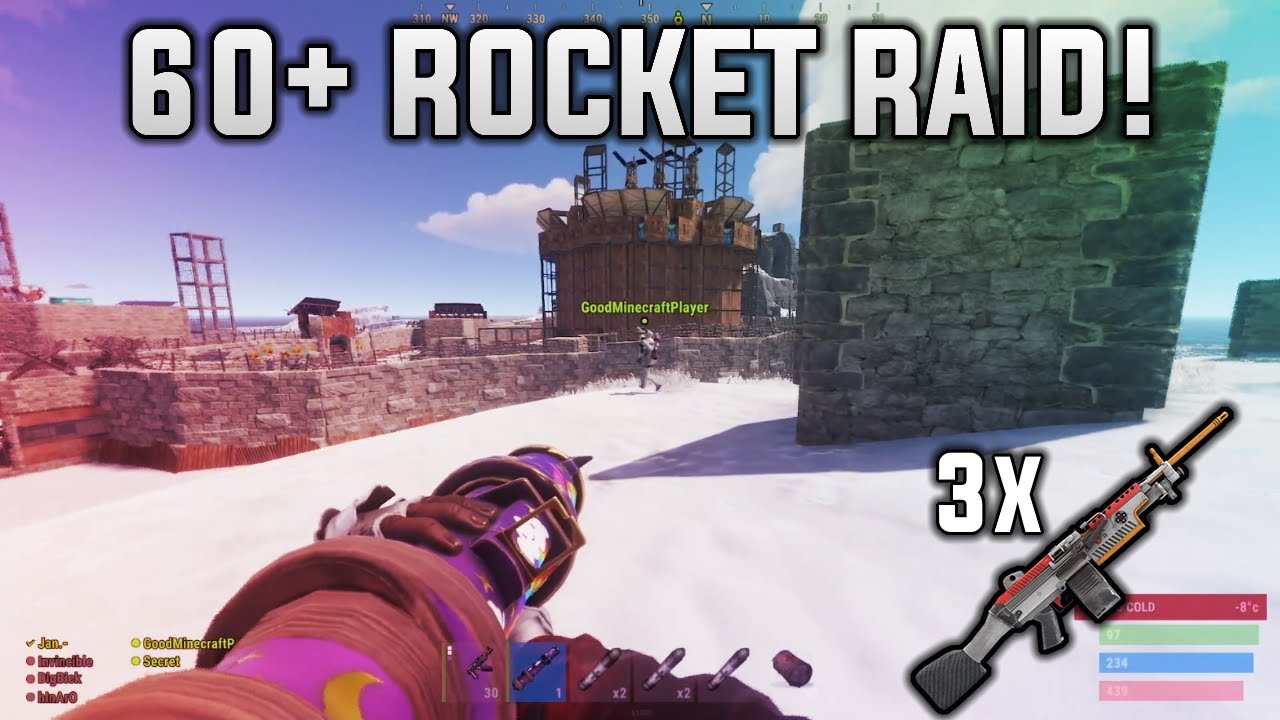 THIS WOULD'VE BEEN A 60+ ROCKET RAID but... | Rust Trio Raid - YouTube