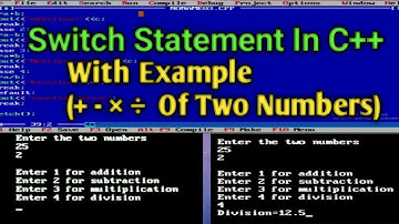 Switch Statement In C++ With Example(+ - * / Of Two Numbers) IN Hindi||MNS CS WORLD