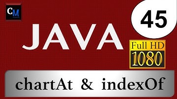 Curso de Java [Tutorial Java Básico] - 45. chartAt & indexOf