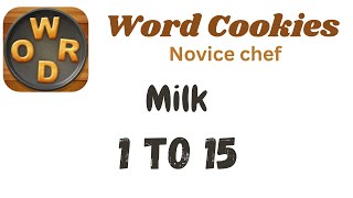 Word Cookies Milk Answers [1 to 15 Levels] | Under Novice chef Category screenshot 4