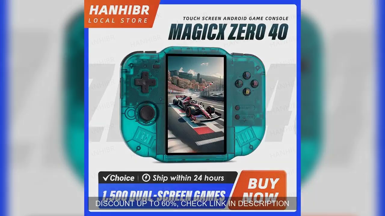 AMPOWN Magicx ZERO 40 Video Game Console 4''IPS Touch Screen Android System A133P Support Wifi Bluet